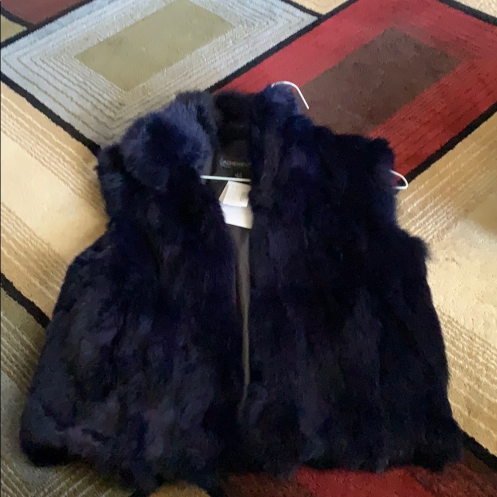 Rabbit fur vest